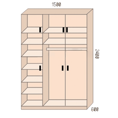 Шкаф "Марьино 3.1"-4