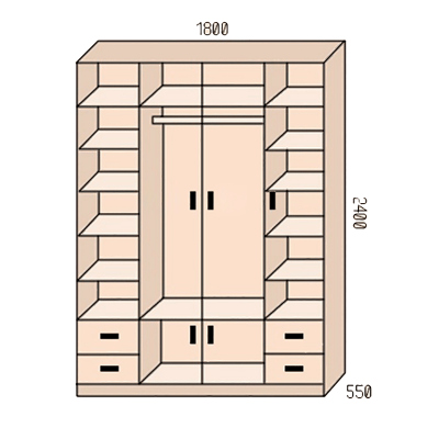 Шкаф "Марьино 4.1"-1